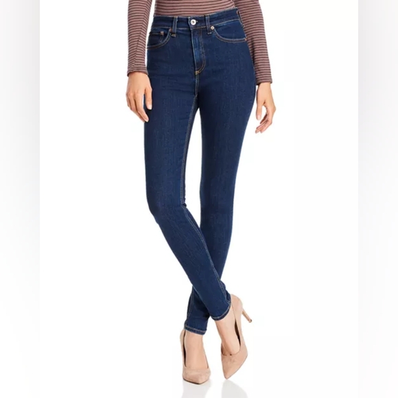 Rag & Bone Nina High Rise Skinny MarineBlu 30 - Picture 1 of 15